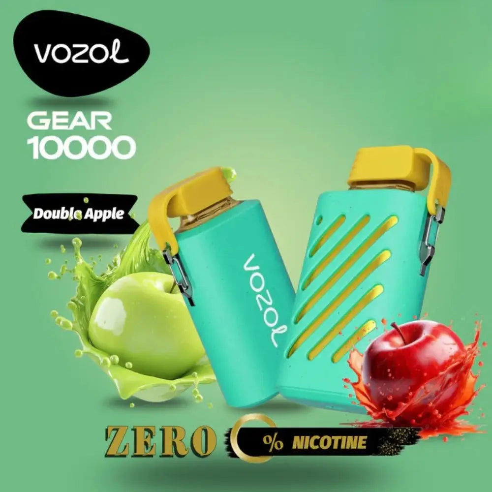 Vozol Gear Zero Nicotine 10000 Puffs Disposable Vape - Double Apple - Disposable Vape - Vapes Uae