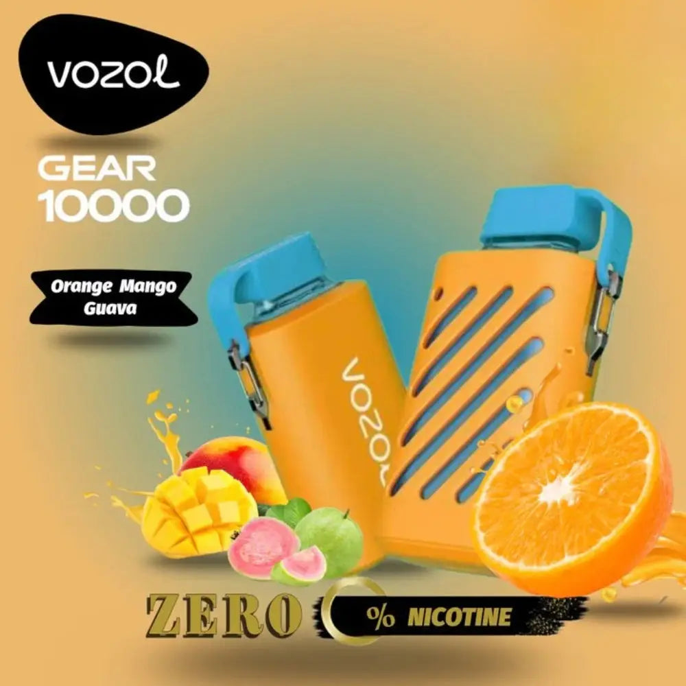 Vozol Gear Zero Nicotine 10000 Puffs Disposable Vape - Orange Mango Guava - Disposable Vape - Vapes Uae