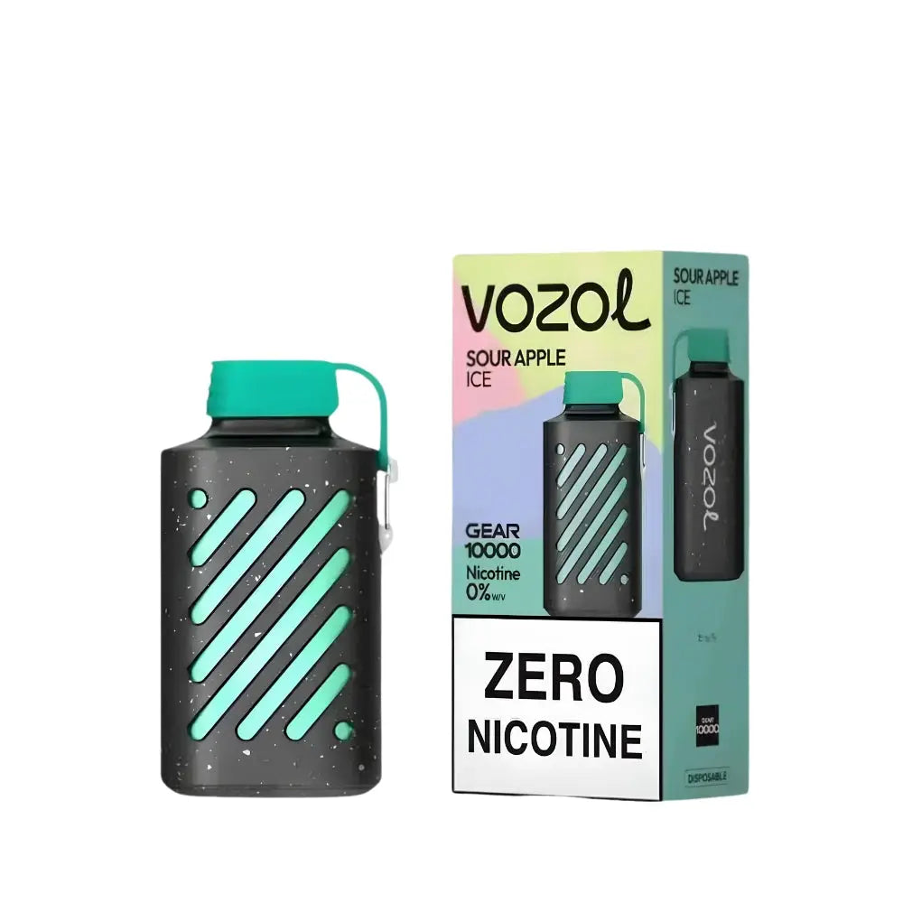 Vozol Gear Zero Nicotine 10000 Puffs Disposable Vape - Sour Apple Ice - Disposable Vape - Vapes Uae
