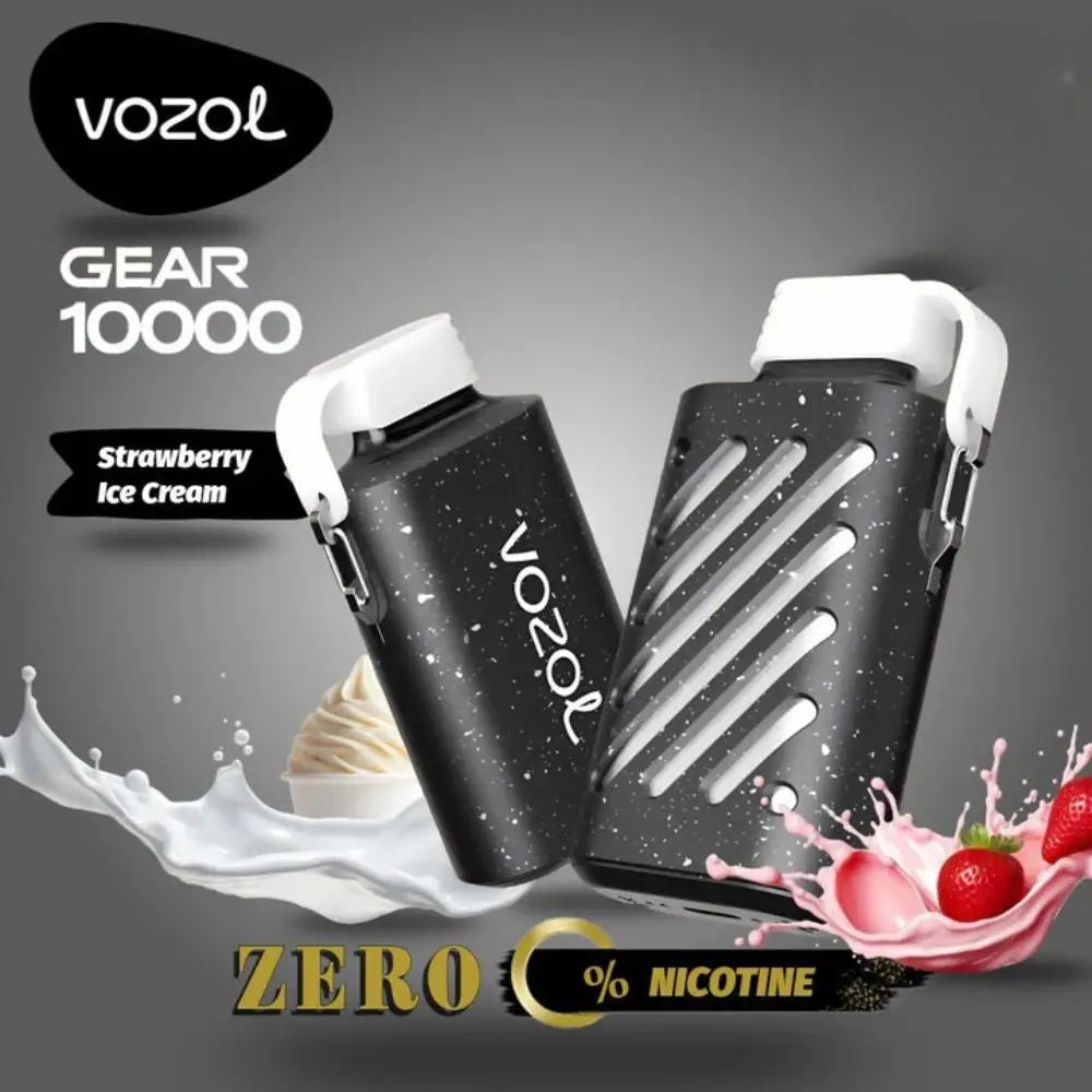 Vozol Gear Zero Nicotine 10000 Puffs Disposable Vape - Strawberry Ice Cream - Disposable Vape - Vapes Uae