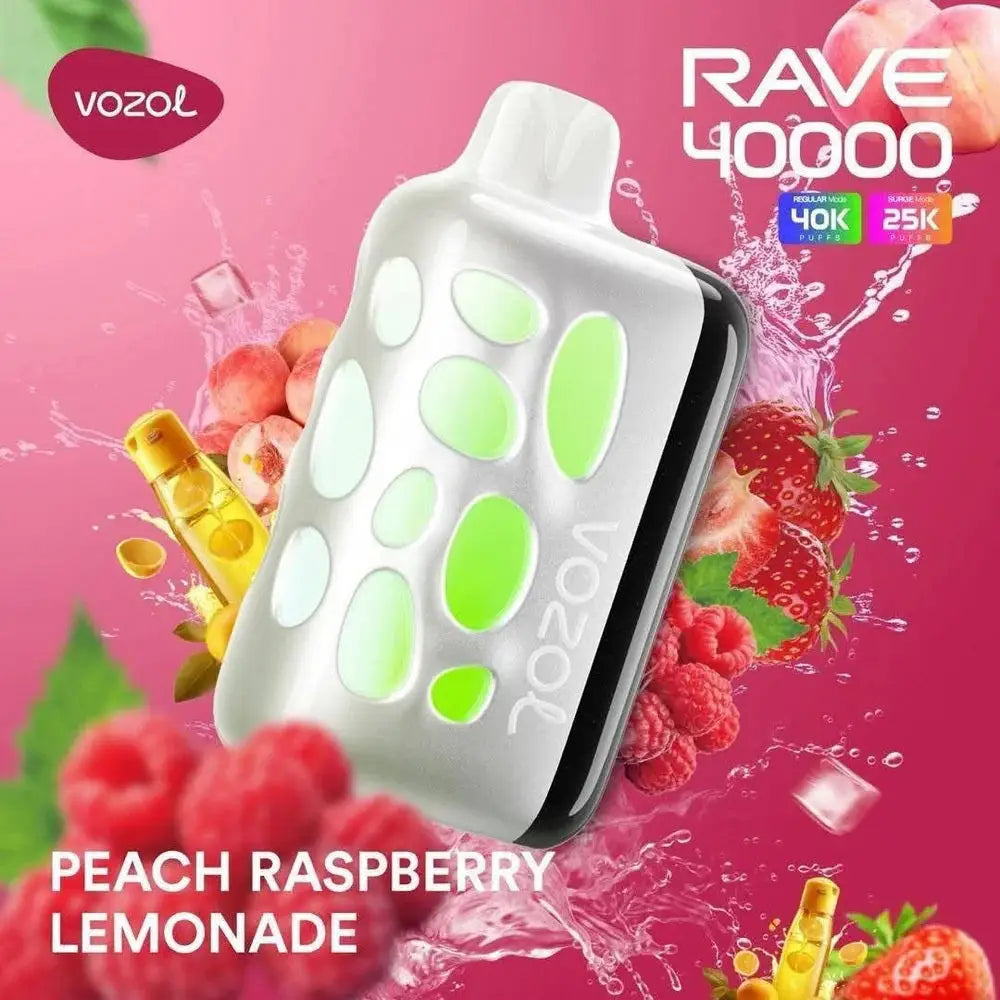 Vozol Rave 40000 Puffs Disposable Vape - Peach Raspberry Lemonade - Disposable Vape - Vapes Uae