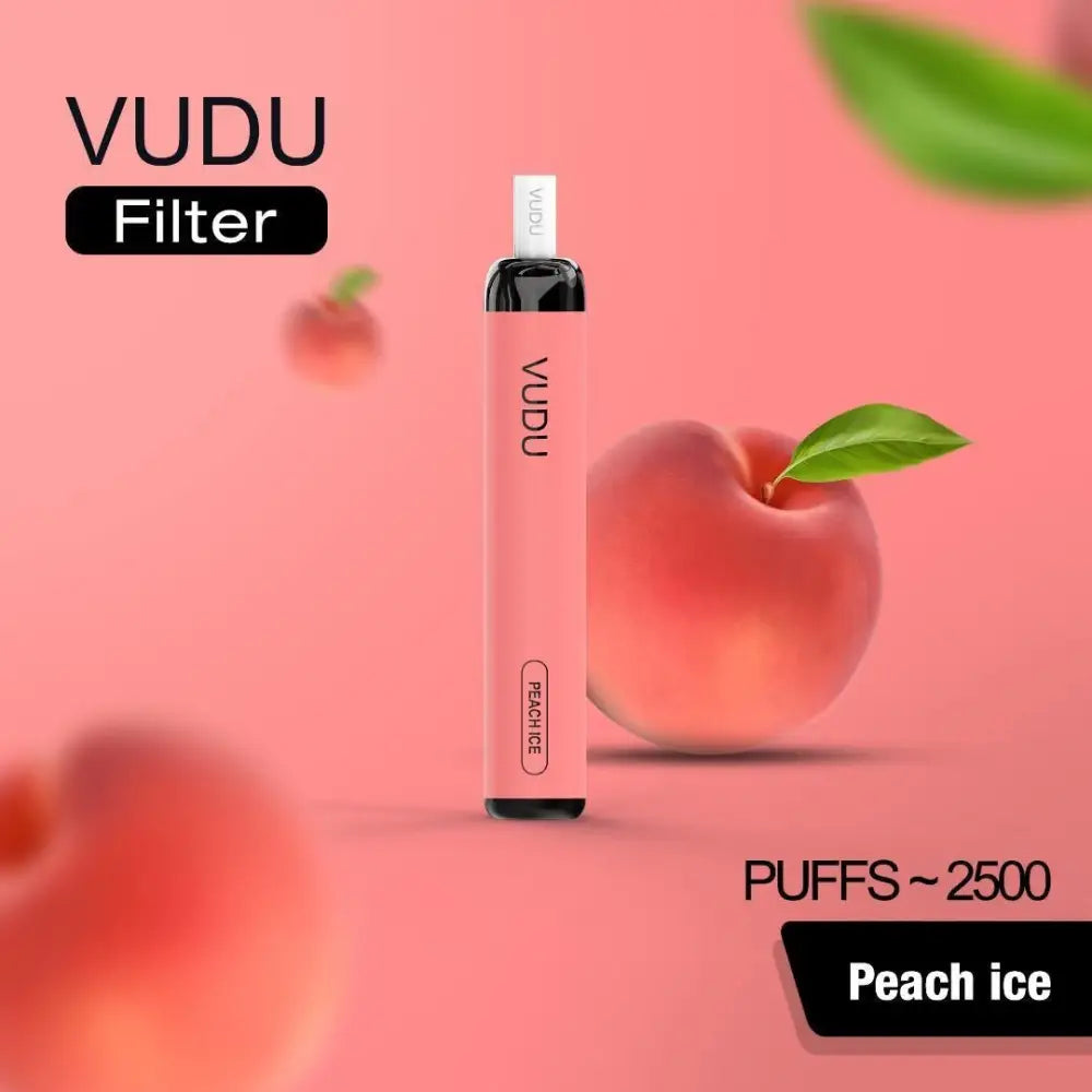 Vudu Filter 2500 Puffs - Peach / 50mg(5% ) - Disposable Vape - Vapes Uae