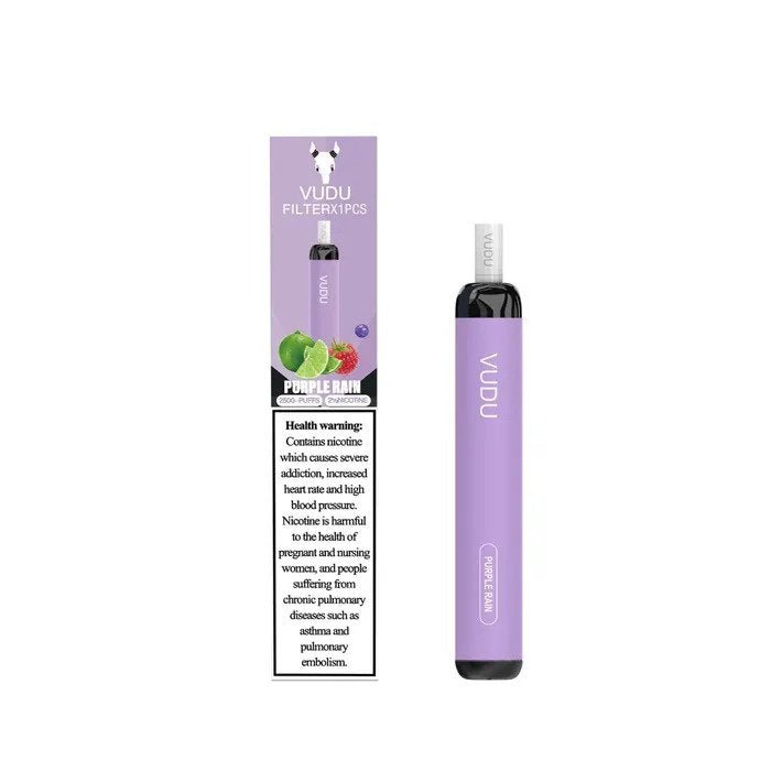 Vudu filter 2500 puffs - purple rain / 50mg(5% ) - disposable vape