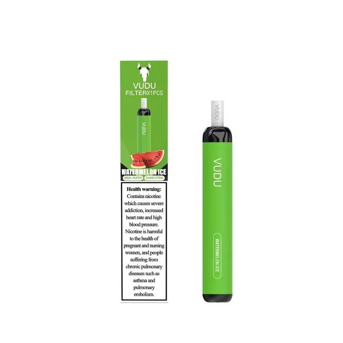 Vudu filter 2500 puffs - watermelon ice / 50mg(5% ) - disposable vape