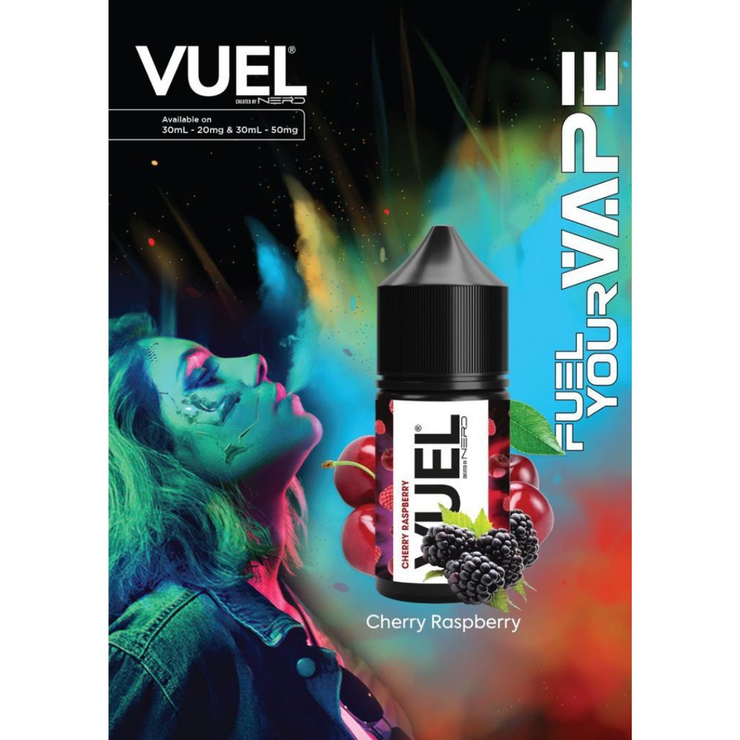 Vuel nerd salts 30ml - cherry raspberry - e-liquid