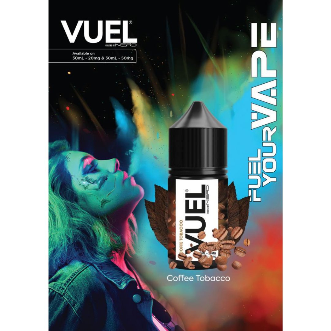 Vuel nerd salts 30ml - coffee tobacco - e-liquid