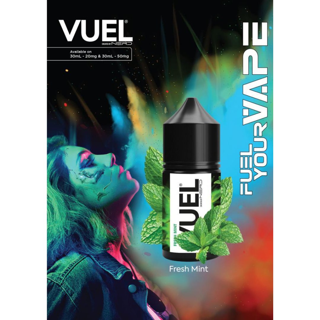 Vuel nerd salts 30ml - fresh mint - e-liquid