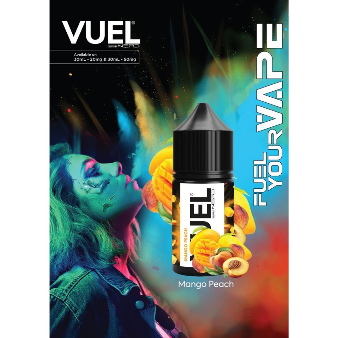 Vuel nerd salts 30ml - mango peach - e-liquid