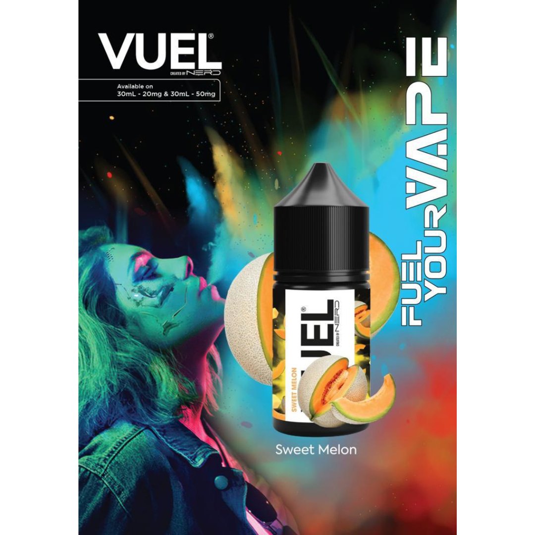 Vuel nerd salts 30ml - sweet melon - e-liquid