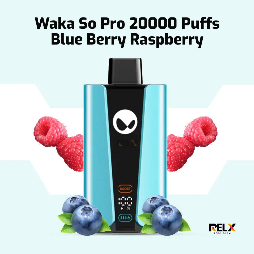 Waka Sopro 20000 Puffs Disposable Vape - Blueberry Raspberry - Disposable Vape - Vapes Uae