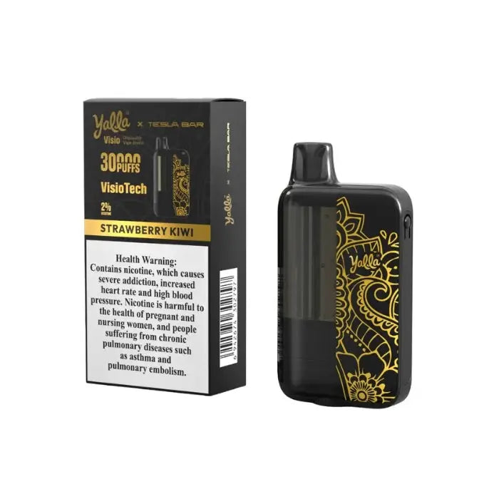 Yalla Visiotech 30000 Puffs Disposable Vape - Strawberry Kiwi - Disposable Vape - Vapes Uae