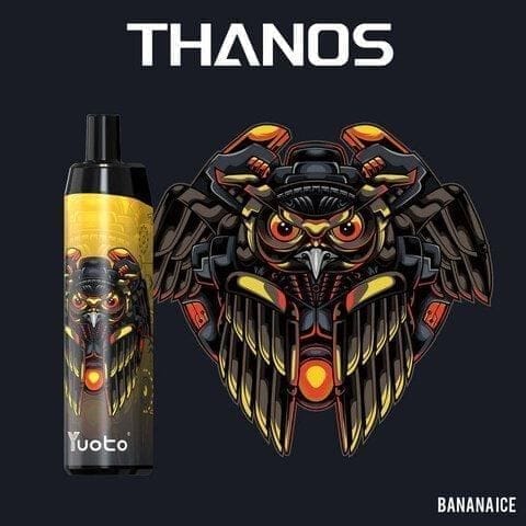 Yuoto thanos 5000 puffs - banana ice / 50mg(5% ) - disposable vape - vapes uae