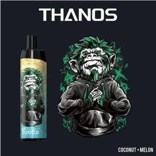 Yuoto Thanos 5000 Puffs - Coconut + melon / 50mg(5% ) - Disposable Vape - Vapes Uae