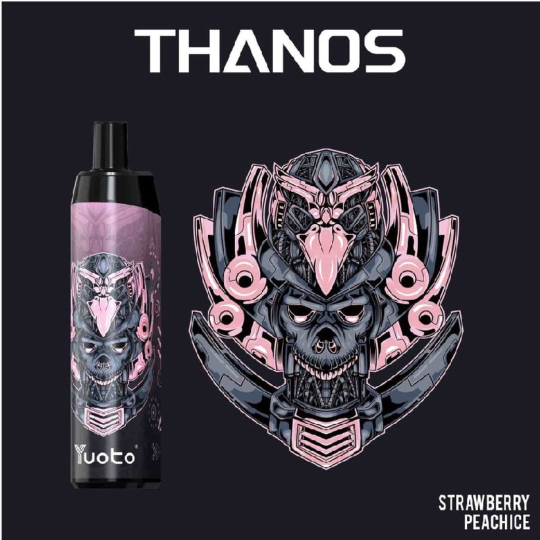 Yuoto thanos 5000 puffs - strawberry peach ice / 50mg(5% ) - disposable vape